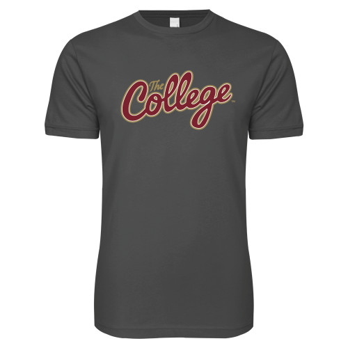  Next Level Charcoal SoftStyle T Shirt - The College Script