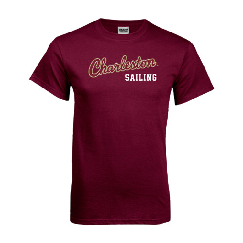 Maroon T Shirt - Sailing