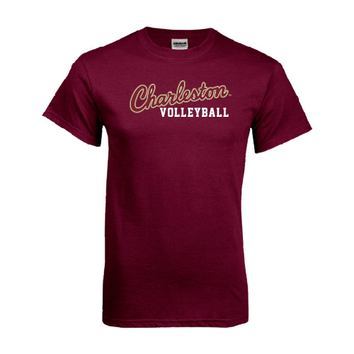  Maroon T Shirt - Volleyball