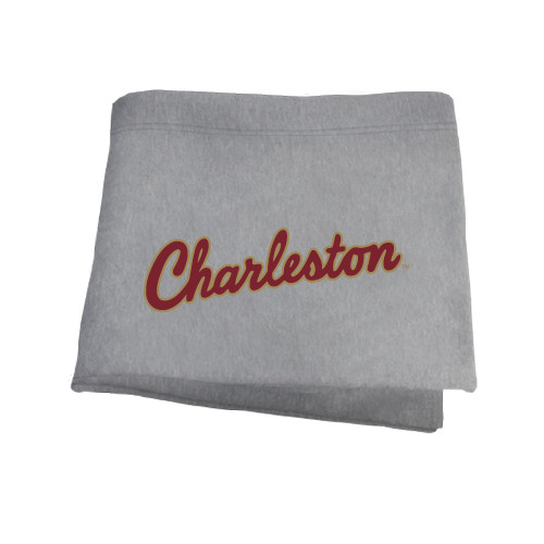 College of Charleston Grey Sweatshirt Blanket