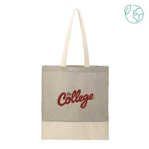  Split Recycled Grey Cotton Twill Convention Tote - The College Script