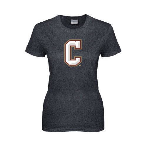  Womens Dark Heather Short Sleeve Tee - C