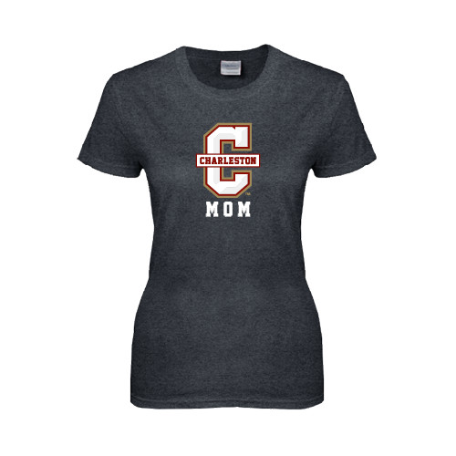  Womens Dark Heather Short Sleeve Tee - Mom