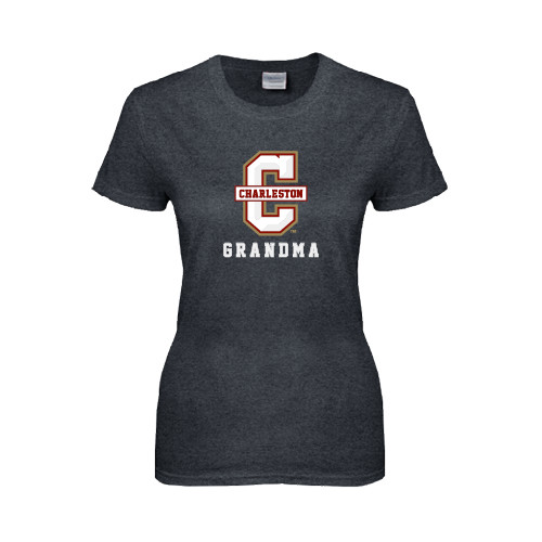  Womens Dark Heather Short Sleeve Tee - Grandma