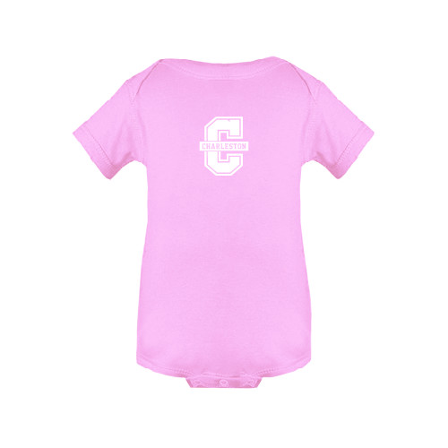  Light Pink Infant Onesie - Official Logo - C Charleston