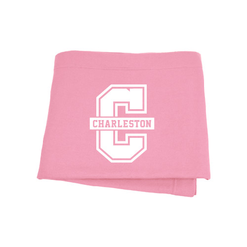  Pink Sweatshirt Blanket - Official Logo - C Charleston
