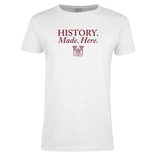Main Image for  Womens White Short Sleeve Tee