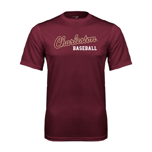  Maroon Performance Tee - Baseball