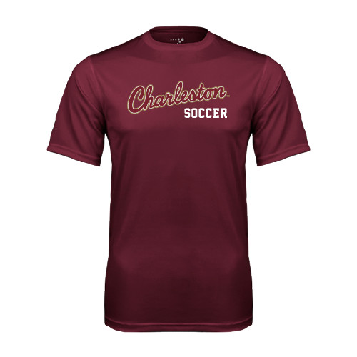  Maroon Performance Tee - Soccer