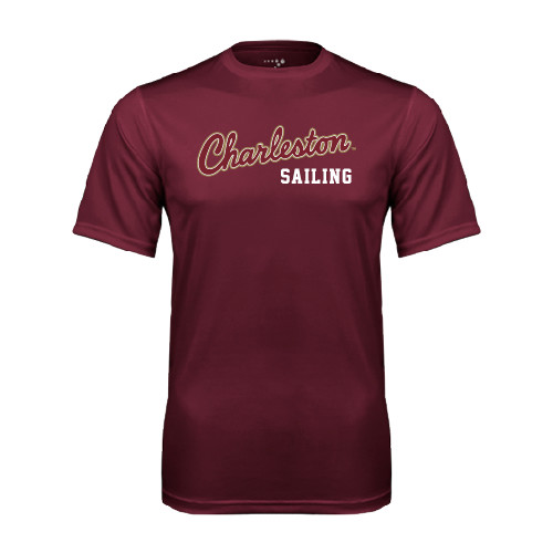 Maroon Performance Tee - Sailing