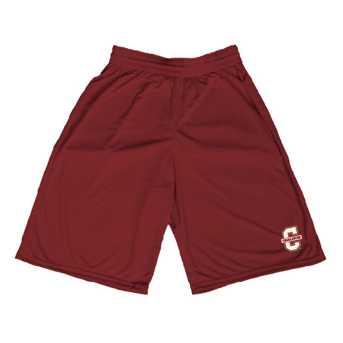  Maroon Performance Classic 9 Inch Short - Official Logo - C Charleston