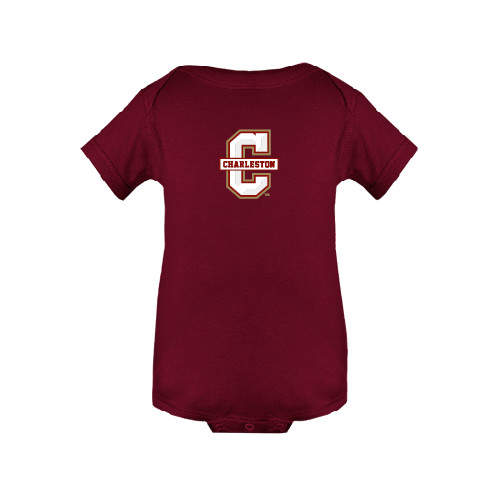  Maroon Infant Onesie - Official Logo - C Charleston