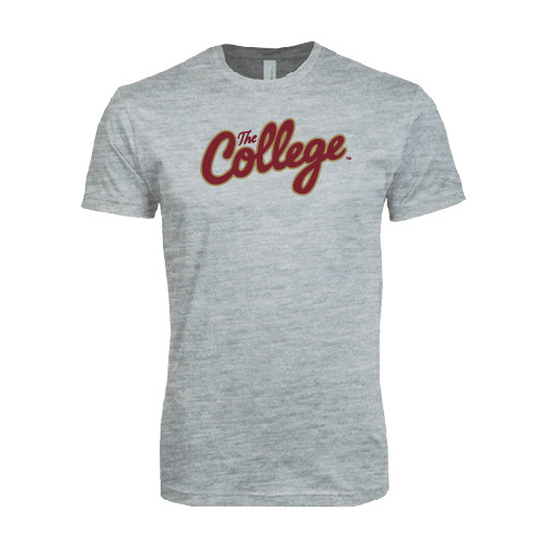  Next Level Heather Grey SoftStyle T Shirt - The College Script