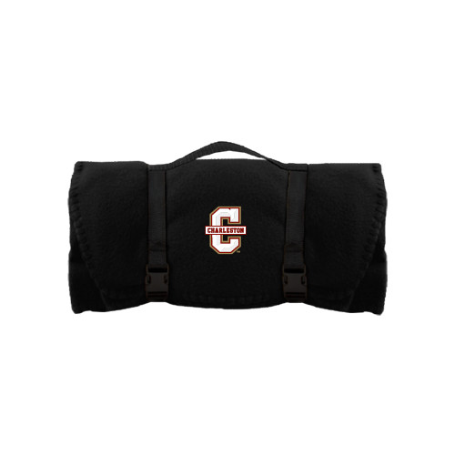  Black Arctic Fleece Blanket - Official Logo - C Charleston