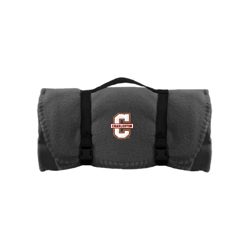  Grey Arctic Fleece Blanket - Official Logo - C Charleston