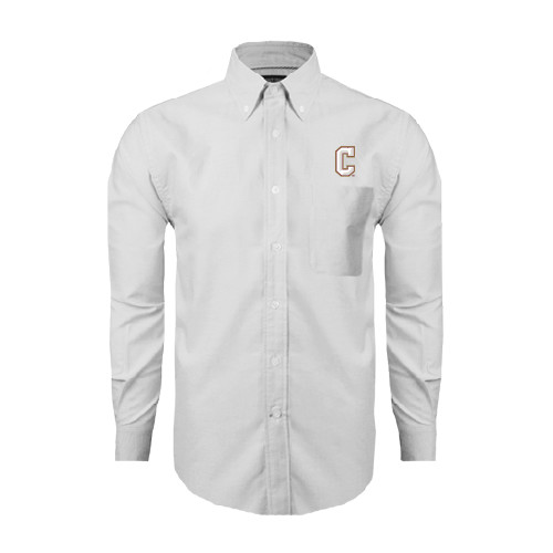  White Oxford Long Sleeve Shirt - C