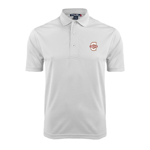  White Dry Mesh Polo - Official Logo - C Charleston