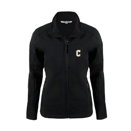  Womens Black Softshell Jacket - C