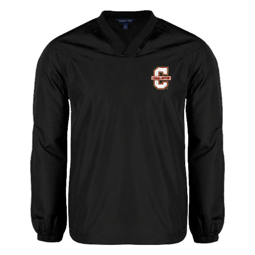  Black V Neck Raglan Windshirt - Official Logo - C Charleston