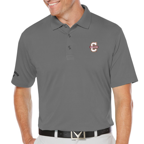  Callaway Steel Grey Opti Dri Chev Polo - Official Logo - C Charleston