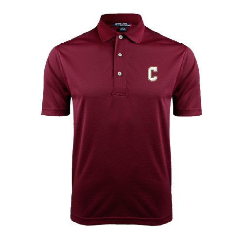  Maroon Dry Mesh Polo - C