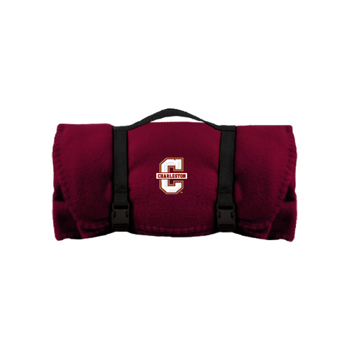  Maroon Arctic Fleece Blanket - Official Logo - C Charleston