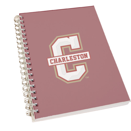  Clear 7 x 10 Spiral Journal Notebook - Official Logo - C Charleston