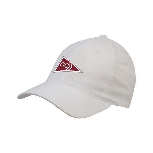  White Flexfit Structured Low Profile Hat - CC Sailing Flag