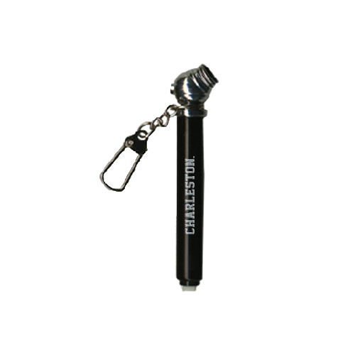  Mini Black Tire Gauge/Keychain - Charlston Flat Engraved