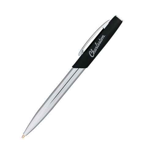  Geneva Black Twist Pen - Charleston Script Engraved