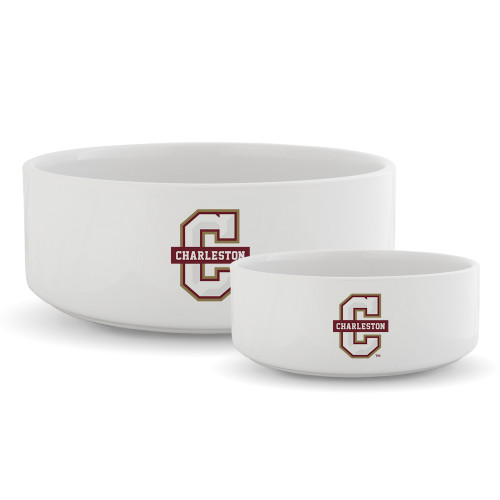 College of Charleston Ceramic Dog Bowl