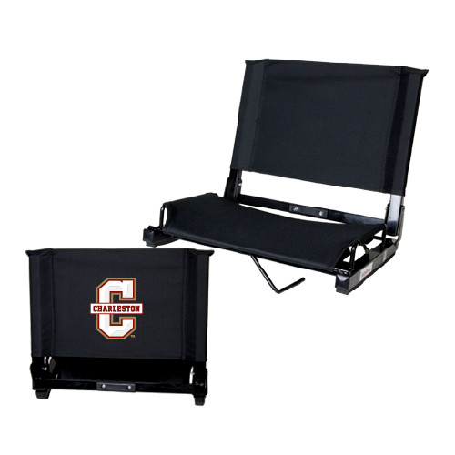  Stadium Chair Black - Official Logo - C Charleston