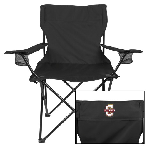  Deluxe Black Captains Chair - Official Logo - C Charleston