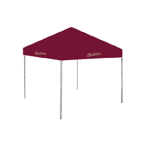  9 ft x 9 ft Maroon Tent - Charleston Script