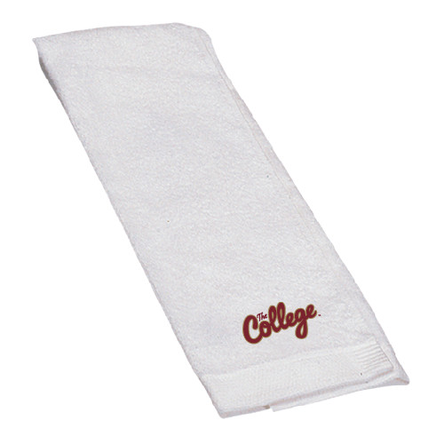  White Golf Towel - The College Script