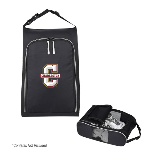  Crosstown Side Mesh Black Shoe Bag - Official Logo - C Charleston