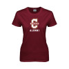 Thumbnail image for  Womens Maroon Short Sleeve Tee