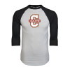 Thumbnail image for  White/Black Raglan Baseball T Shirt