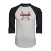 Thumbnail image for  White/Black Raglan Baseball T Shirt