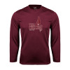 Thumbnail image for  Maroon Performance Long Sleeve Shirt