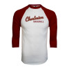 Thumbnail image for  White/Maroon Raglan Baseball T Shirt