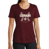 Thumbnail image for  Womens Maroon Performance Short Sleeve Tee