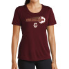 Thumbnail image for  Womens Maroon Performance Short Sleeve Tee