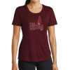 Thumbnail image for  Womens Maroon Performance Short Sleeve Tee
