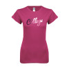Thumbnail image for  Next Level Womens Fuchsia Boyfriend Tee