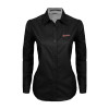 Thumbnail image for  Womens Black Twill Button Down Long Sleeve 