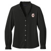 Thumbnail image for  Brooks Brothers Womens Black Long Sleeve Ruffle Collar Blouse