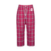 Thumbnail image for  Womens Dark Fuchsia/White Flannel Pajama Pant