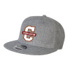 Thumbnail image for  Heather Grey Wool Blend Flat Bill Snapback Hat