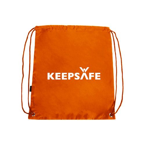  Orange Drawstring Backpack - KeepSafe